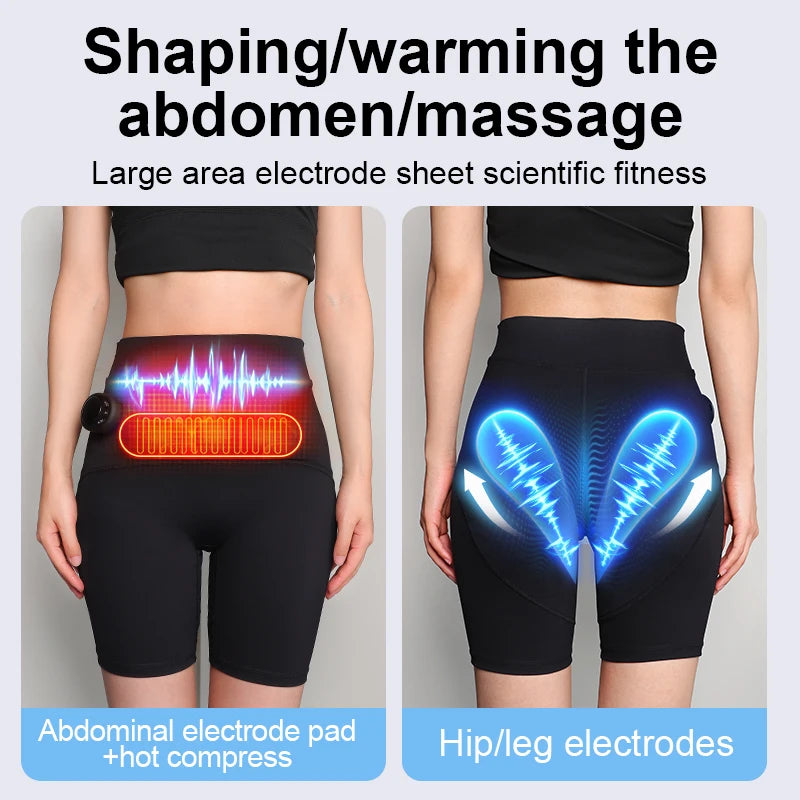 EMS 6-Zone Pulse Massage Yoga Pants – Seamless Shaping EMS Massage Pants PLUSH