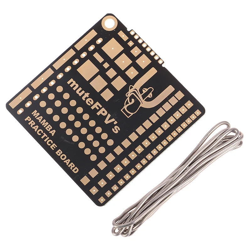 Mamba FPV Soldering Practice Board 49x49mm – DIY Skill Builder Soldering Practice Board PLUSH