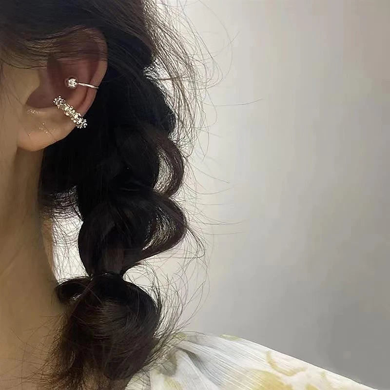 Non-Piercing Ear Cuff Clip-On Cartilage Earrings – 2pcs Set Clip-On Earrings PLUSH