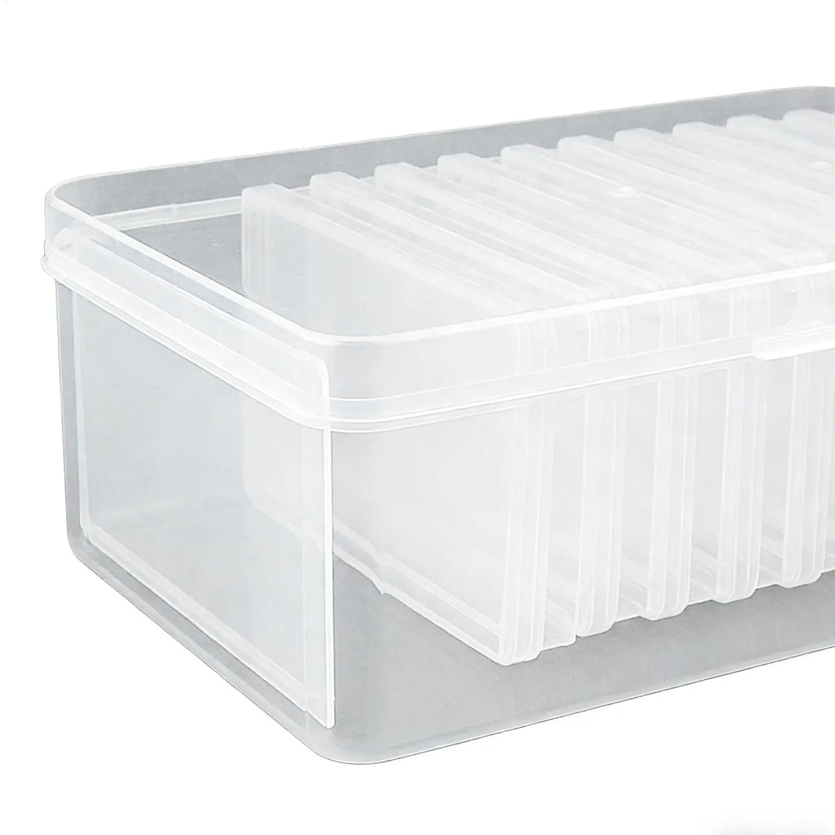 Transparent Plastic Storage Box 11 Compartments | Cards & Jewelry Compartment Storage Box PLUSH