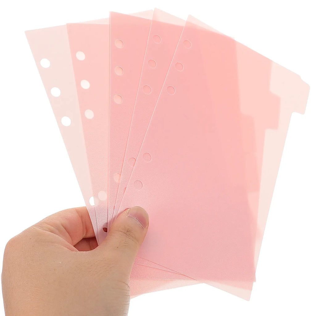 6-Sheet Aesthetic Binder Dividers – Planner & Journal Tabs Binder Dividers PLUSH
