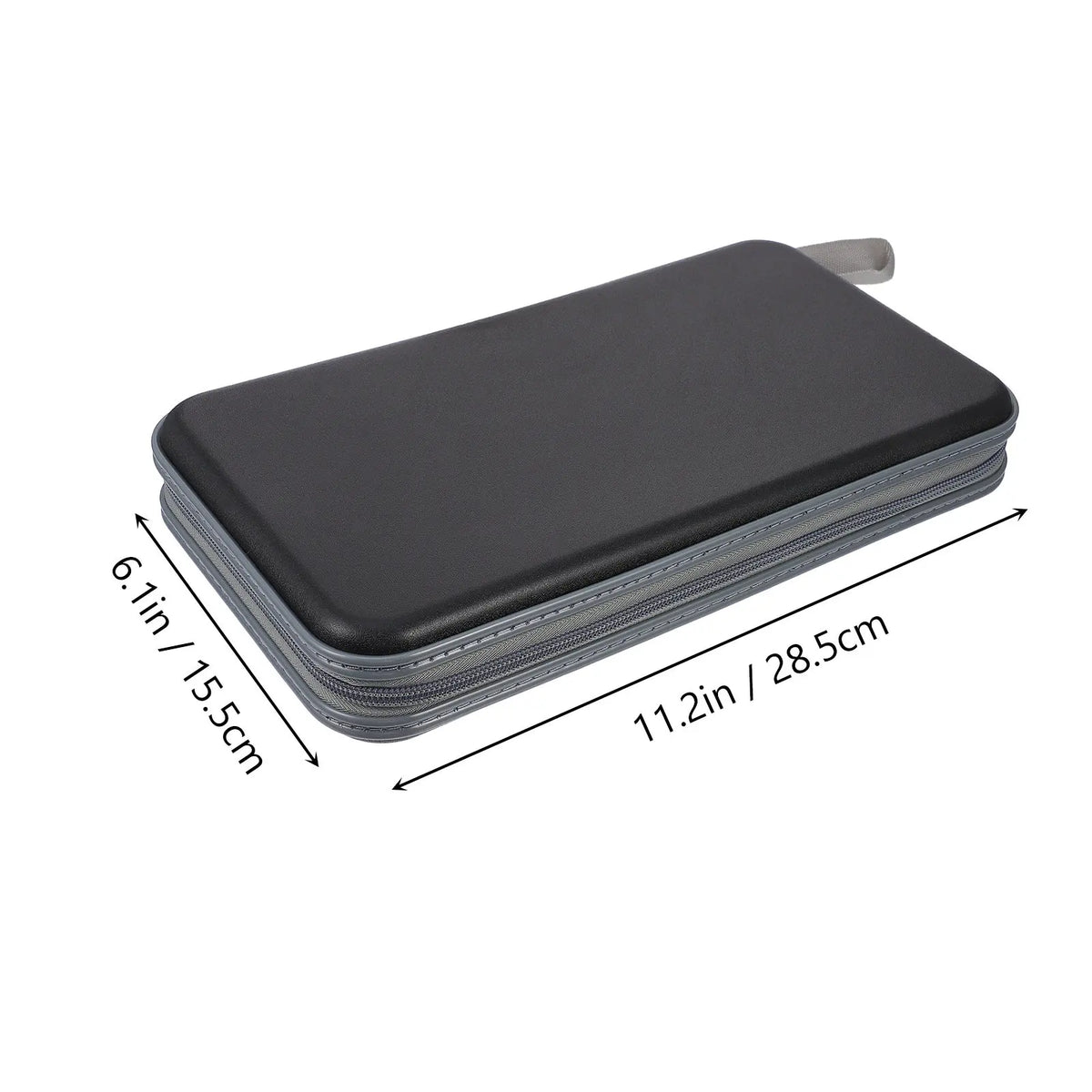 80-Capacity CD DVD Storage Case | Portable Zipper Disc Organizer CD DVD Storage Case PLUSH