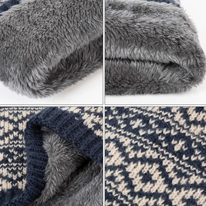 Fleece-Lined Neck Warmer Windproof Unisex Winter Gaiter Neck Warmer Gaiter PLUSH