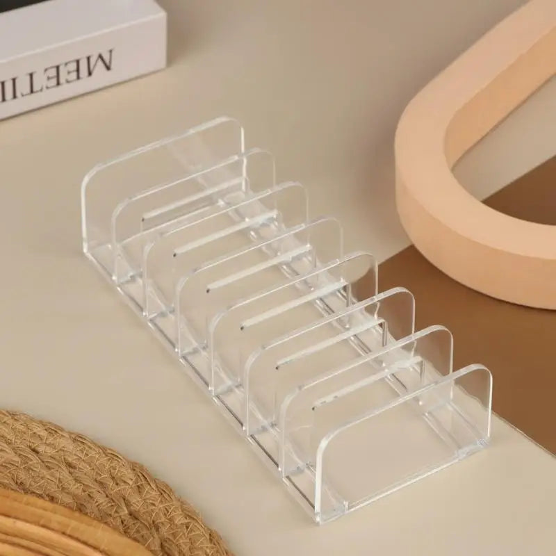 Clear Acrylic CD Rack Holder – Holds Up to 14 CD Cases CD Storage Rack PLUSH