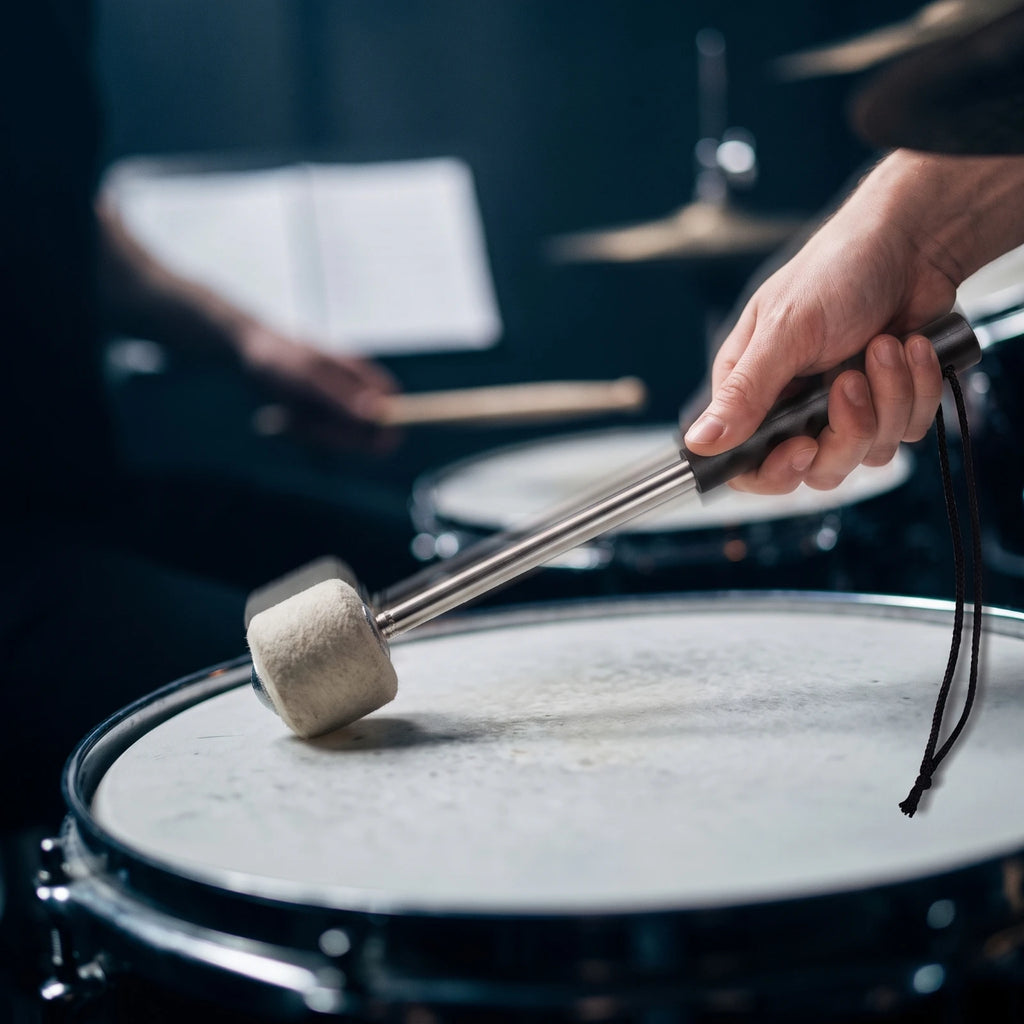 Felt Head Drum Mallet – Non-Slip Marching Drumstick Drum Mallet PLUSH