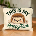 Hedgehog Makeup Bag – Zipper Travel Pouch & Jewelry Organizer Cosmetic Travel Bag PLUSH A