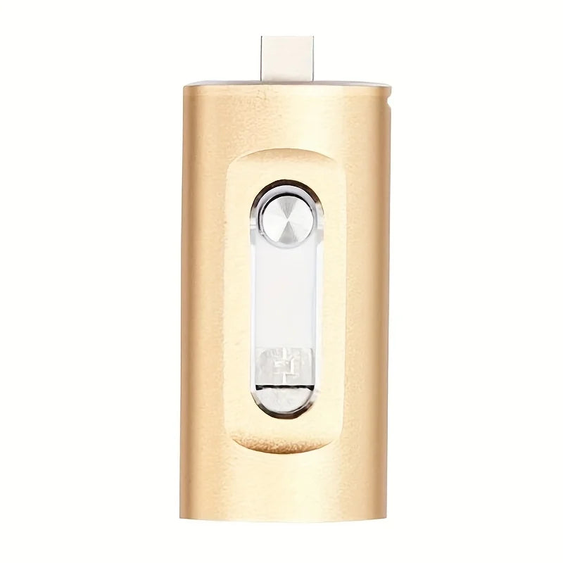 4-in-1 USB 3.0 Type-C Flash Drive 16GB | iPhone Android PC USB Flash Drive PLUSH Golden 16 GB