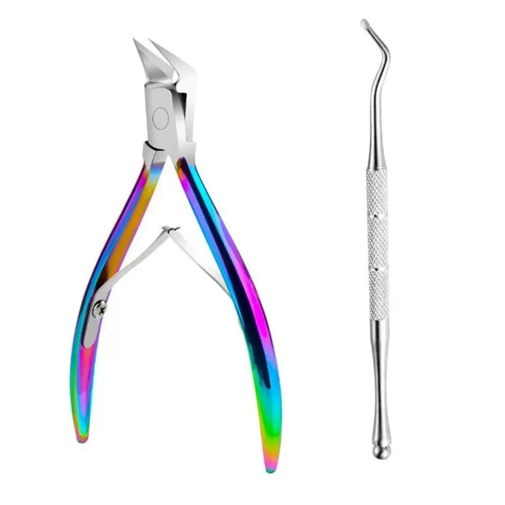 Stainless Steel Toenail Clipper Straight Blade Sharp Pointed Tip Toenail Clipper PLUSH Colorful with Lifter China Mainland