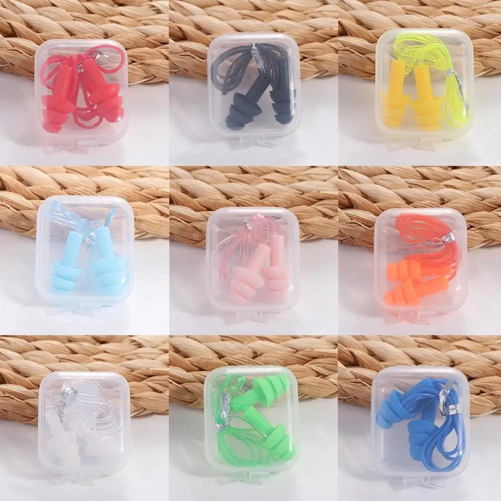 Silicone Ear Plugs & Nose Clip Set – Diving, Surf & Shower Swim Ear Plugs PLUSH