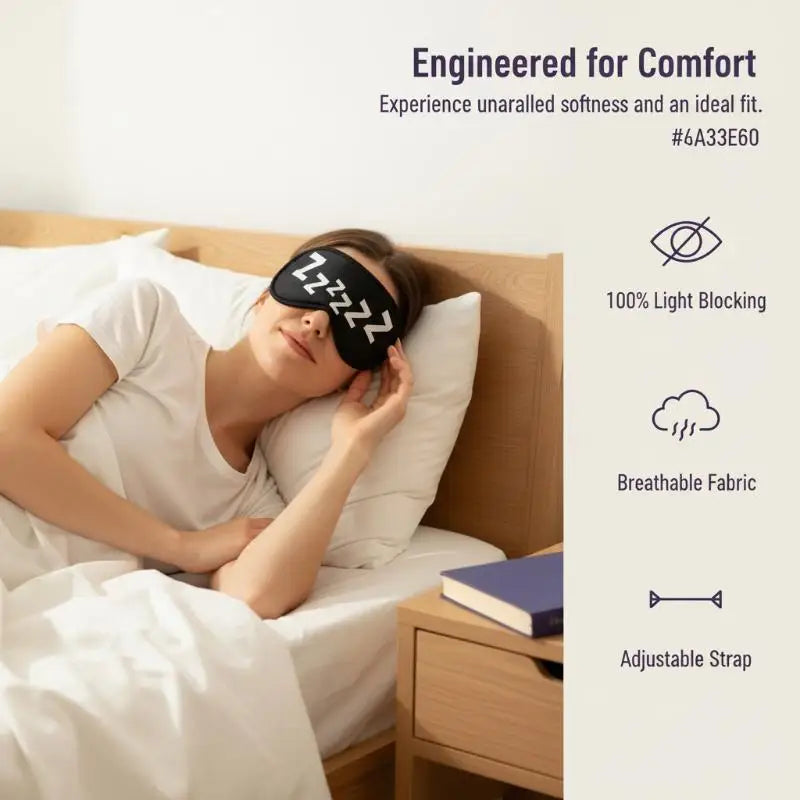 Cartoon Sleep Mask – Cute Concave Blindfold for Women & Men Sleep Eye Mask PLUSH