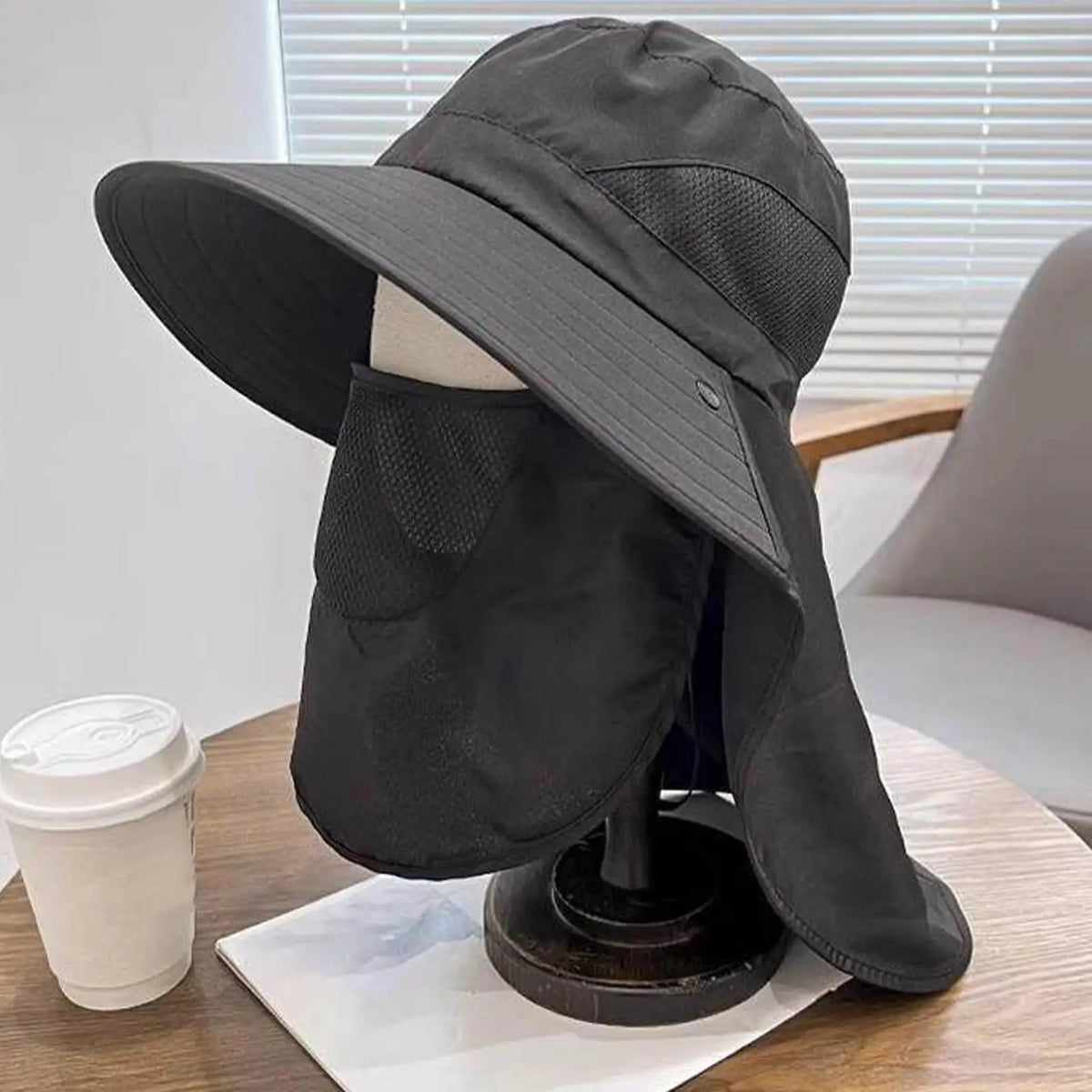 UPF 50+ Fishing Hat with Neck Flap – Wide Brim Sun Hat Wide Brim Sun Hat PLUSH