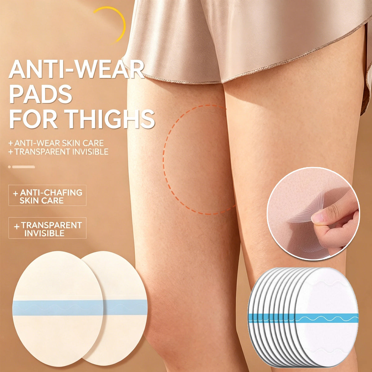 Invisible Inner Thigh Anti-Friction Patch – Men & Women Anti-Friction Patch PLUSH