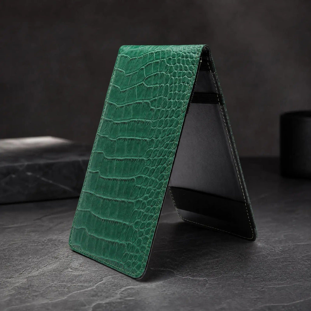 Golf Scorecard Holder PU Leather Crocodile Case | Golfer Gift Golf Scorecard Holder PLUSH