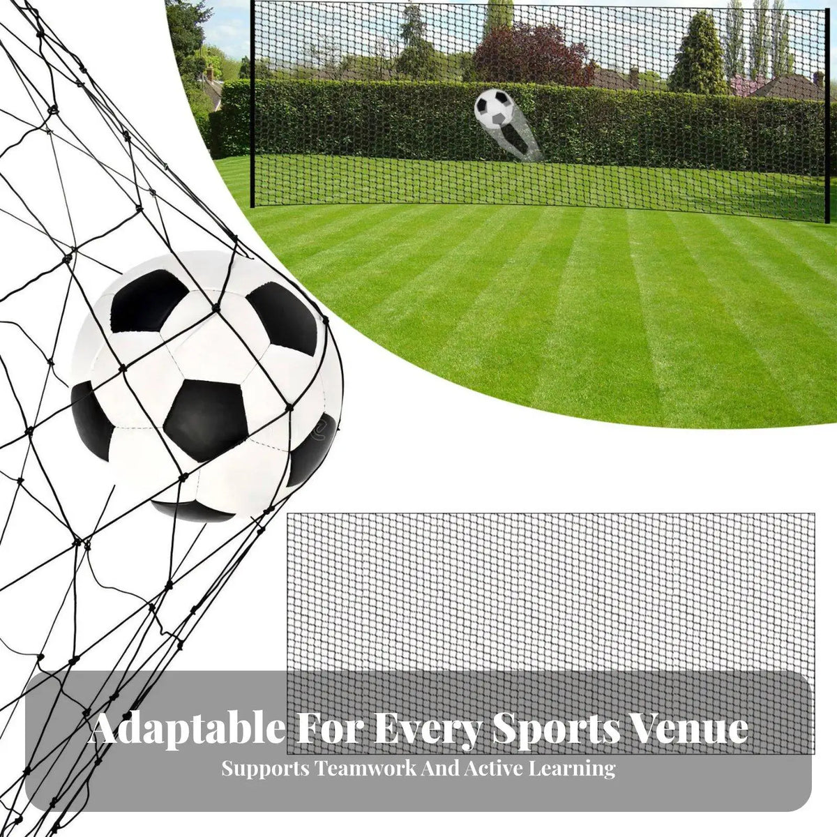 Football Training Barrier Net – Garden Soccer Backstop Net Soccer Training Net PLUSH