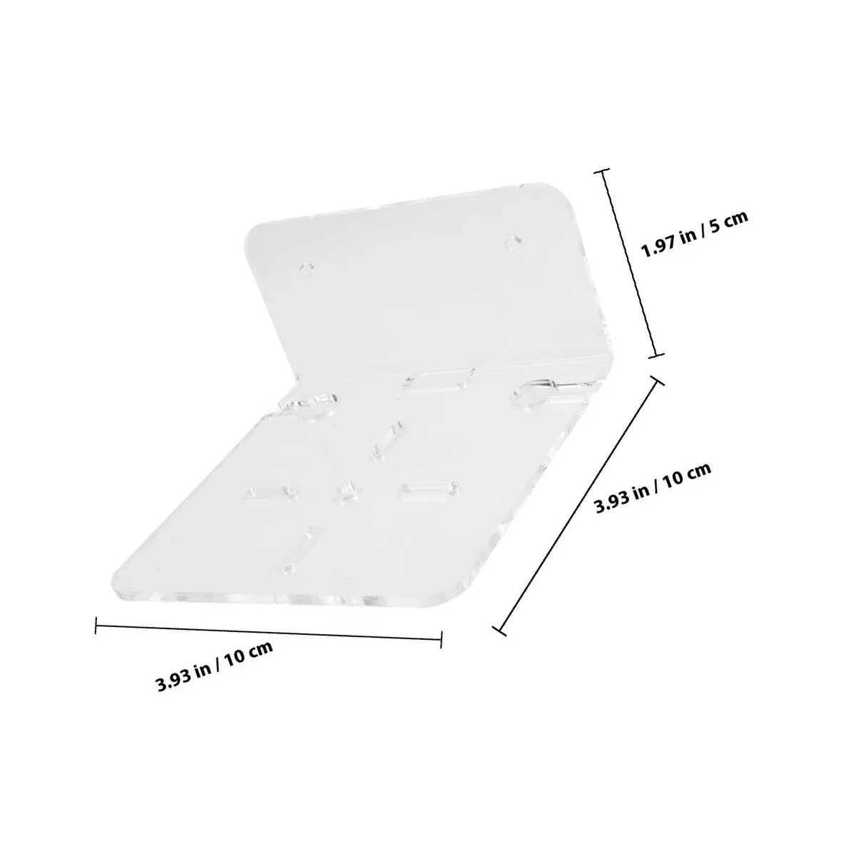 Clear Acrylic Floating Wall Shelves 3-Pack | Camera & Speaker Floating Wall Shelf PLUSH