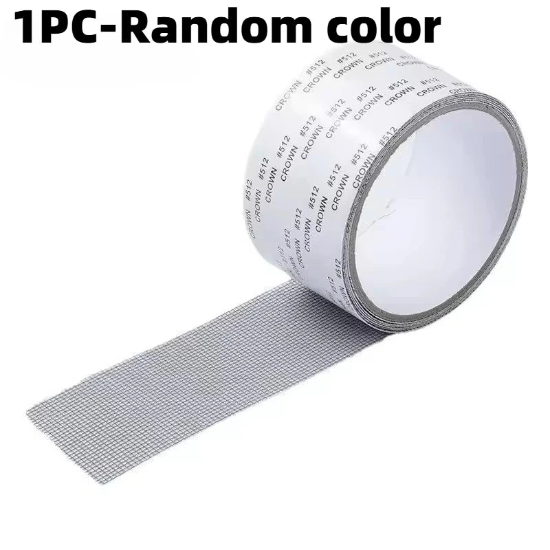 Window Screen Repair Tape – Self-Adhesive Fiberglass Mesh Patch Screen Repair Tape PLUSH 1PC-Random Color