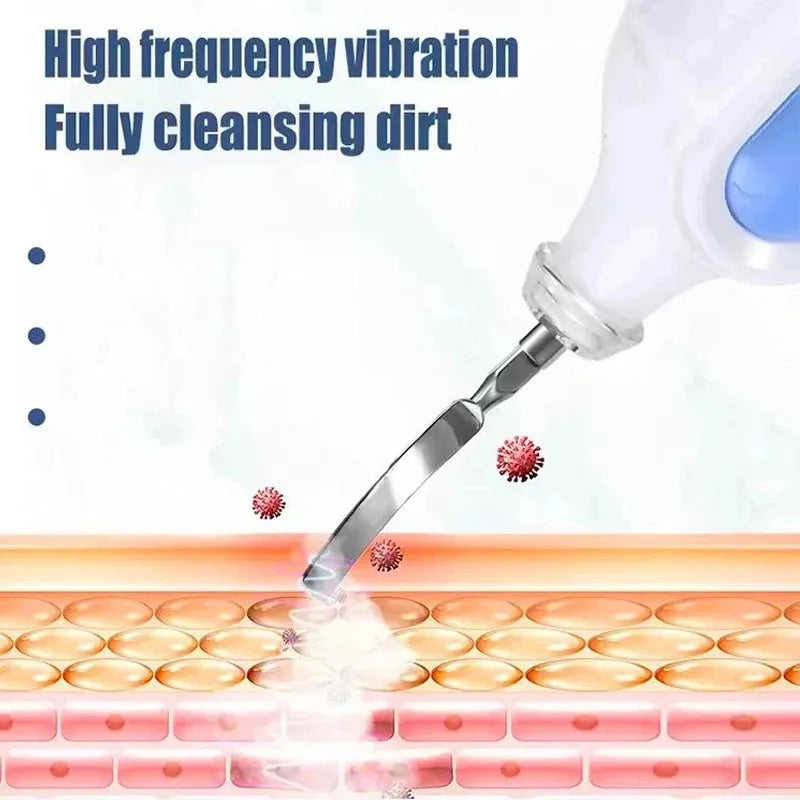 Ultrasonic Skin Scrubber Spatula – Pore Cleansing Face Tool Ultrasonic Facial Scrubber PLUSH