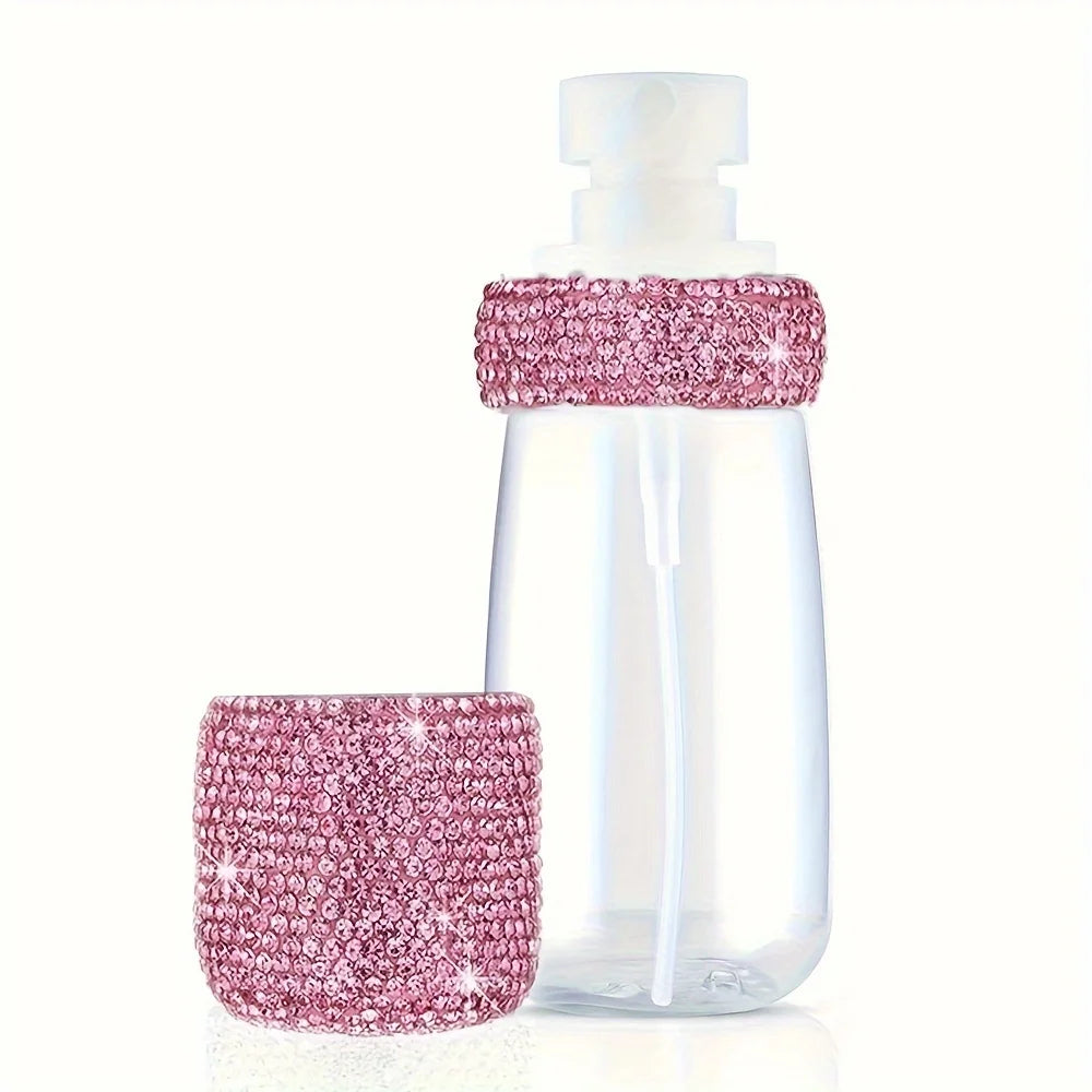 Bling Rhinestone Refillable Fine Mist Spray Bottle 60ml Travel Travel Spray Bottle PLUSH