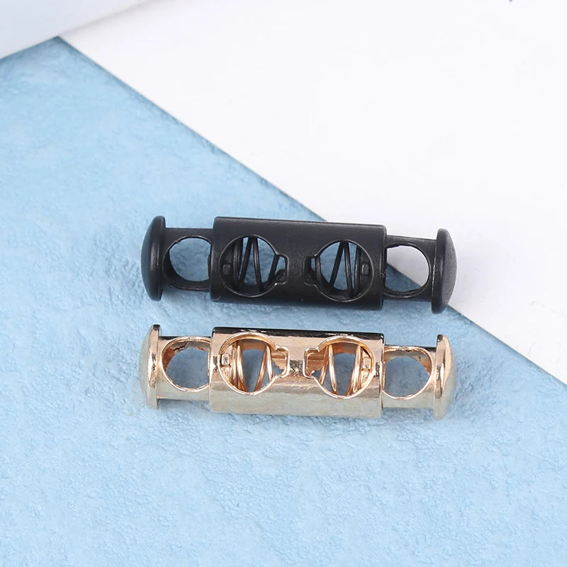 10pcs Metal Double-Hole Spring Cord Locks | DIY Buckles Spring Cord Locks PLUSH