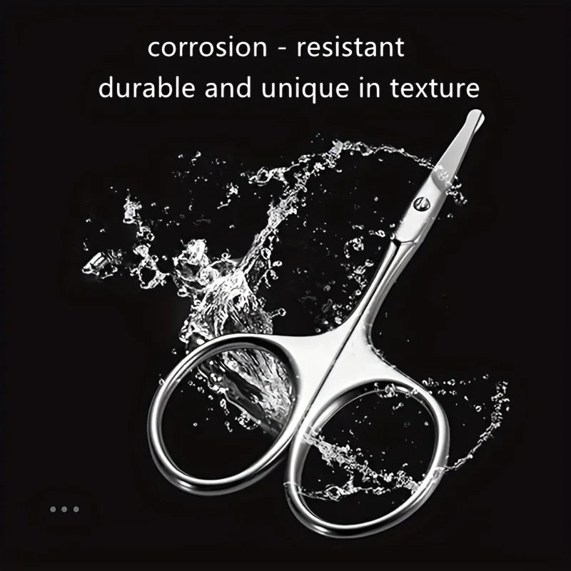Rounded Tip Grooming Scissors – Eyebrow, Nose & Beard Trim Grooming Scissors PLUSH