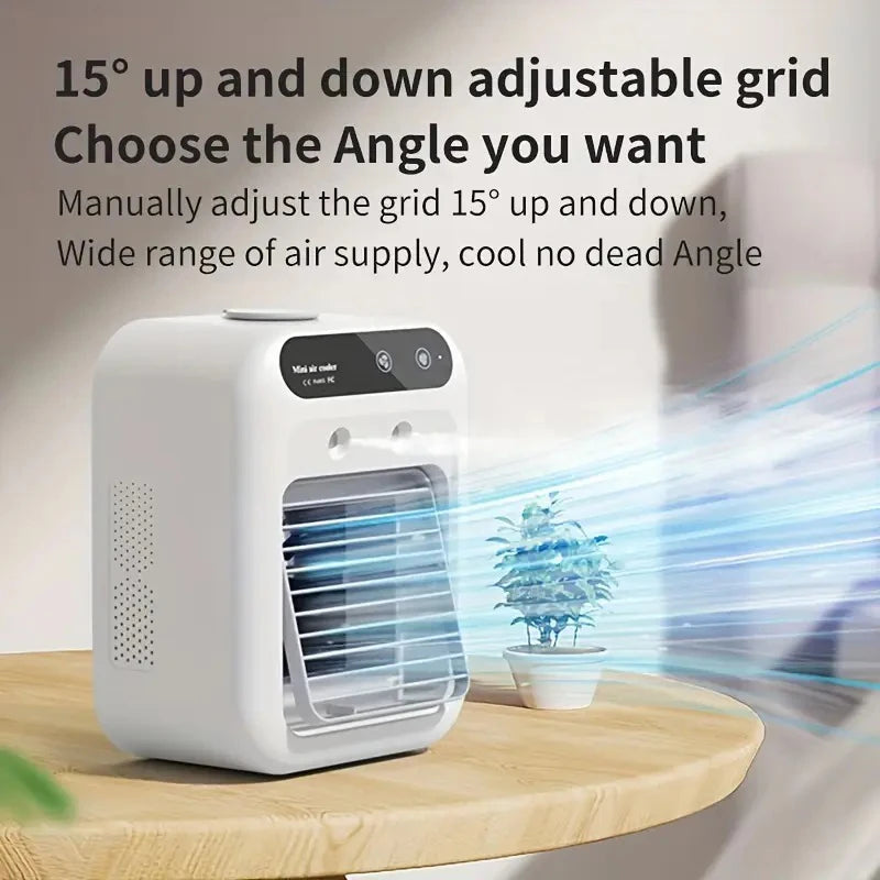 500ml USB Cooling Mist Fan – 9-Blade Silent Desk Fan USB Misting Fan PLUSH