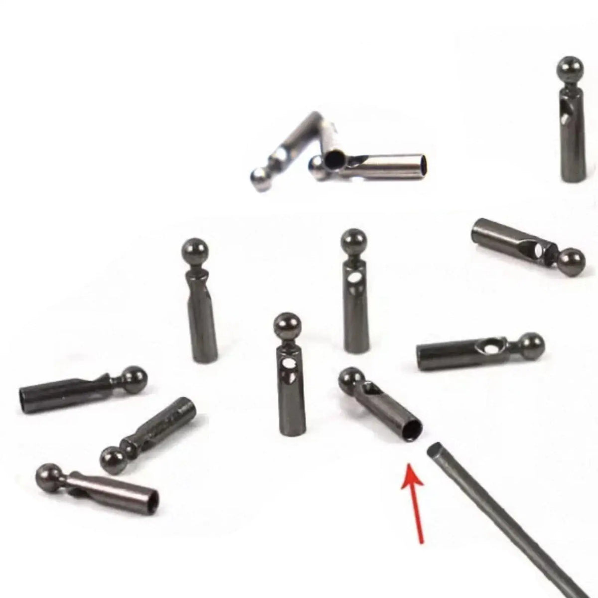 10pcs Metal Umbrella Tail Beads – Waterproof Replacement Tips Umbrella Repair Parts PLUSH