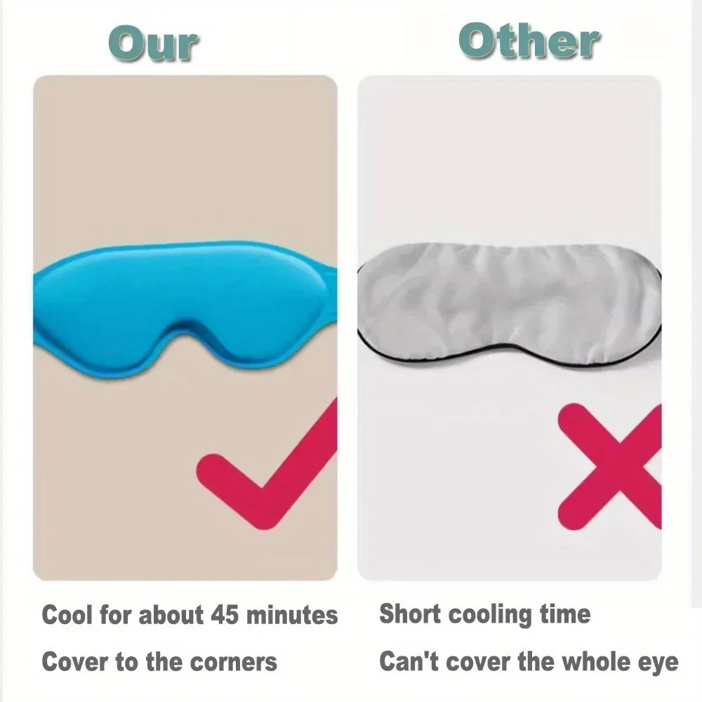 Reusable Cooling Gel Eye Mask – Sleep Aid & Eye Cover Cooling Gel Eye Mask PLUSH