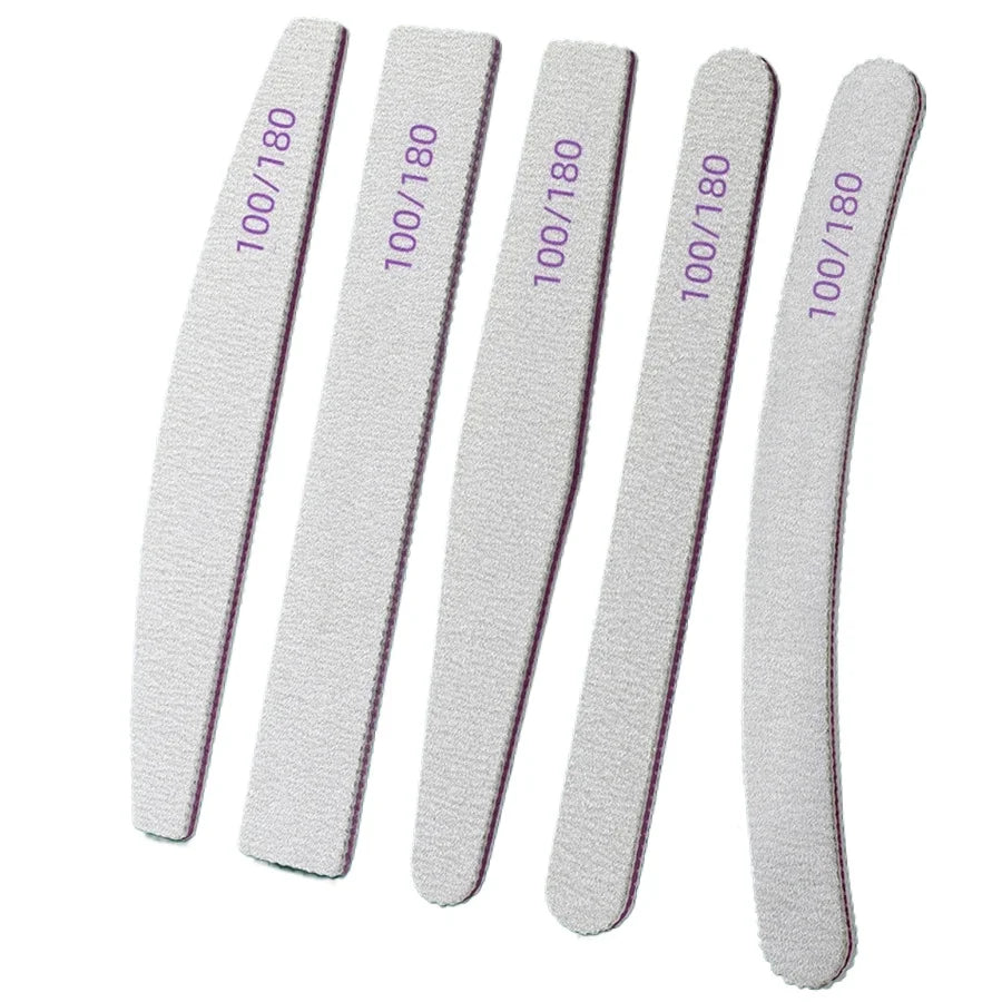Professional Double-Sided Nail Files 5/10pcs – Multi-Shape Set Nail File Set PLUSH 5 PCS