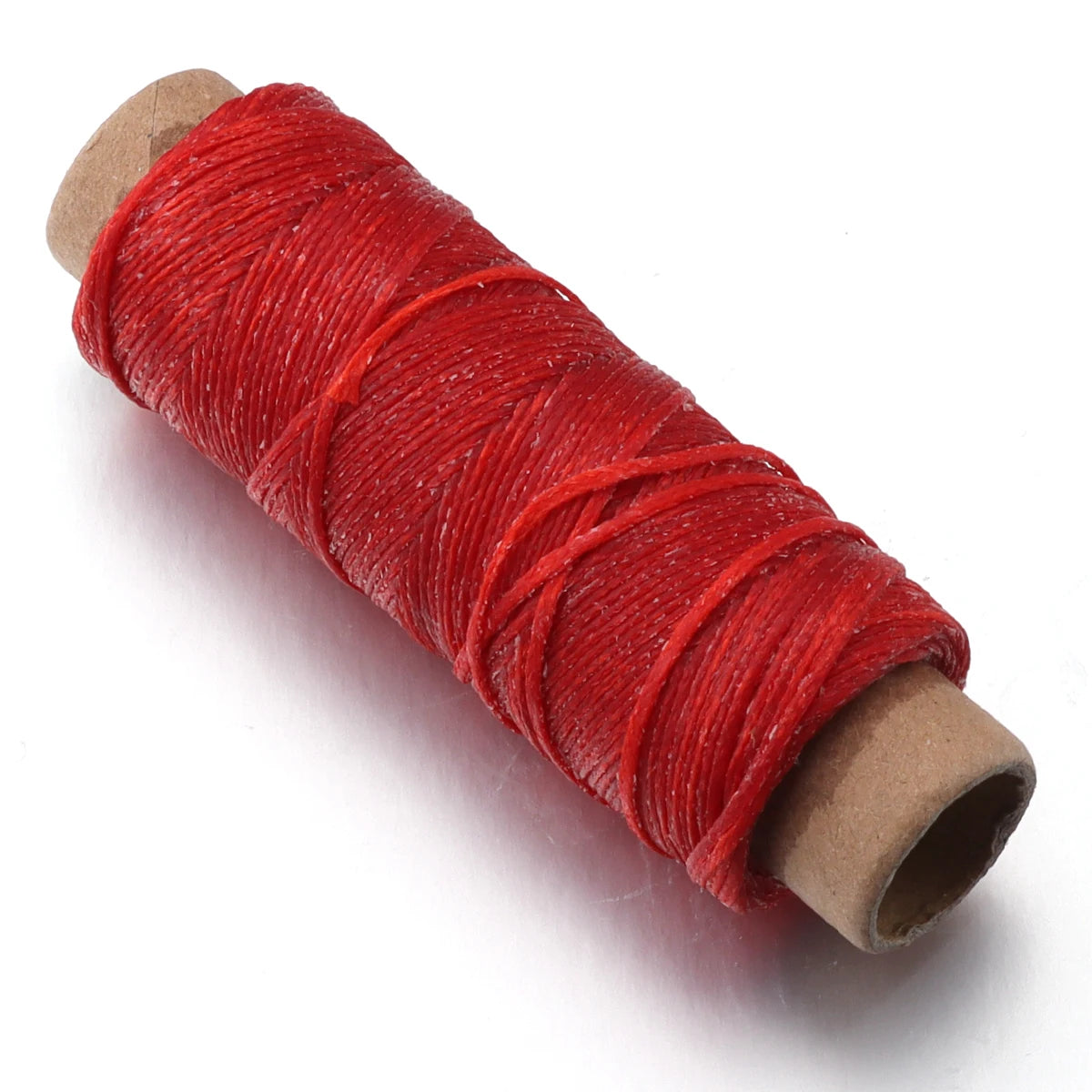 50 Yards 1mm Flat Waxed Thread – Leather, Bookbinding & DIY Waxed Craft Thread PLUSH red