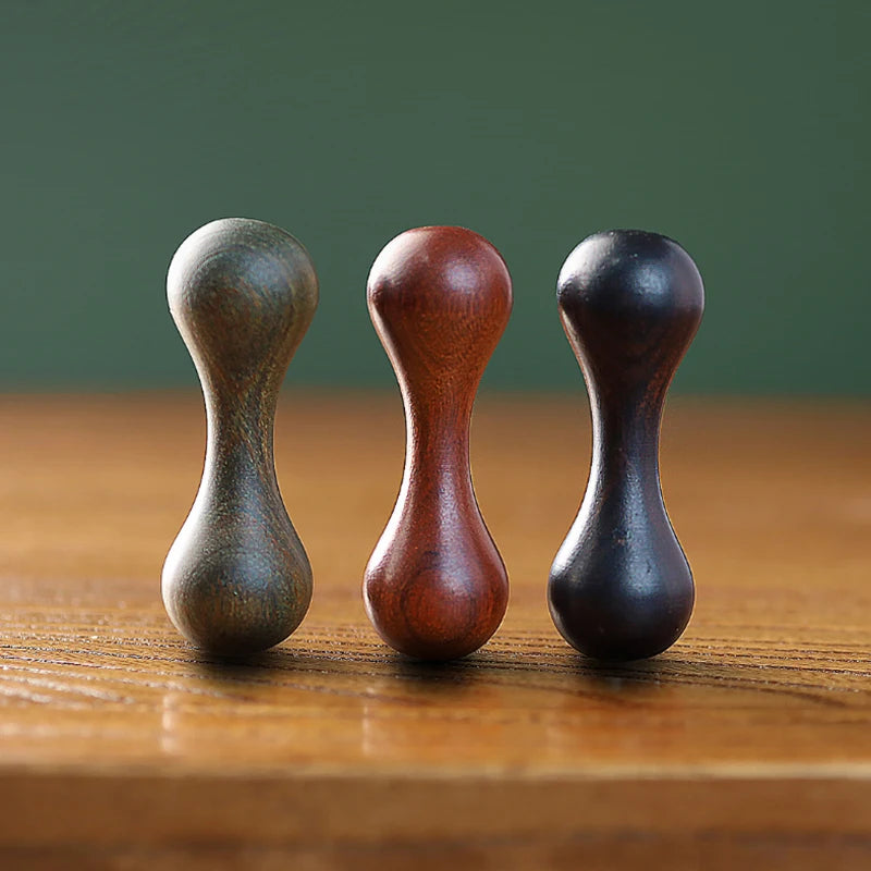 Sandalwood Fingertip Begleri Bead – Knucklebone Fidget Toy Wooden Fidget Toy PLUSH
