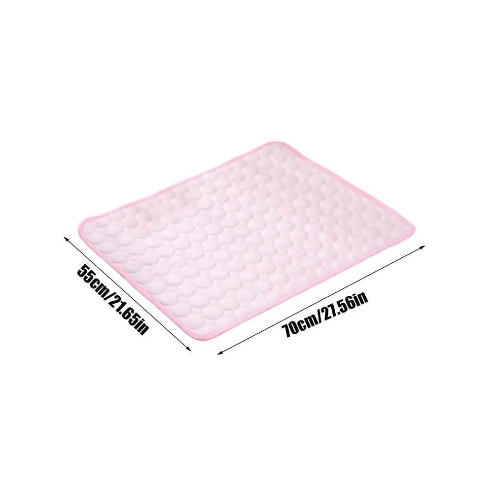 Pet Cooling Mat for Dogs & Cats – Ice Silk Summer Pad Pet Cooling Mat PLUSH 70x55cm Pinks