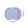 Silicone Foot Scrubber Shower Mat – Wall Mount Body Brush Foot Scrubber Mat PLUSH Blue