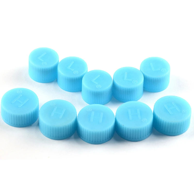 10Pcs Car AC Port Caps 13mm & 16mm High & Low Side Set AC Service Port Caps PLUSH 3