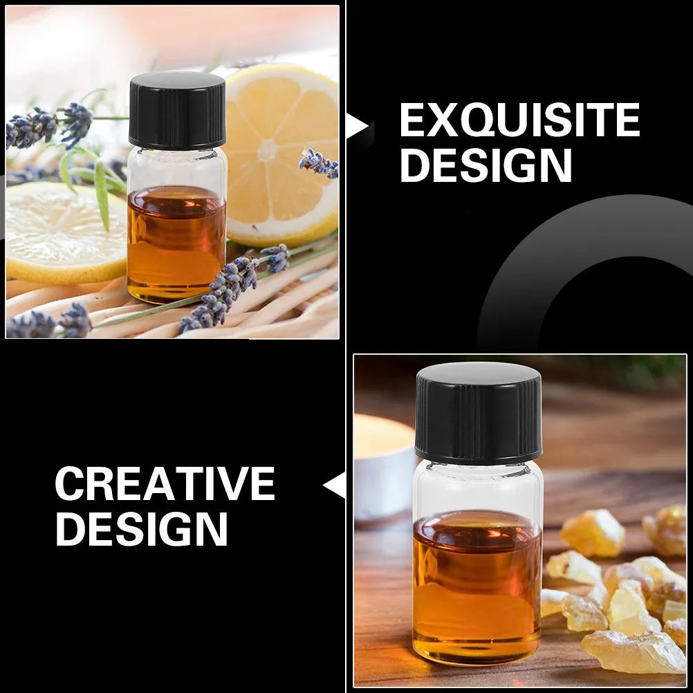 20pcs Glass Reagent Vials 3ml Sample Storage Bottles with Lids Lab Sample Vials PLUSH Default Title