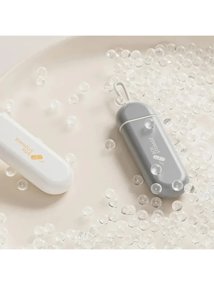 3-Compartment Portable Pill Organizer | Moisture-Proof Travel Case Pill Organizer Case PLUSH