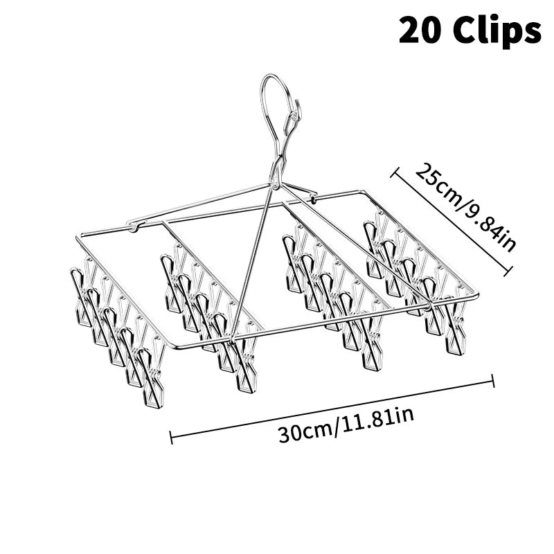 Steel Windproof Clothespins – Anti-Slip Laundry Pegs for Outdoor Use Laundry Clothespins PLUSH A