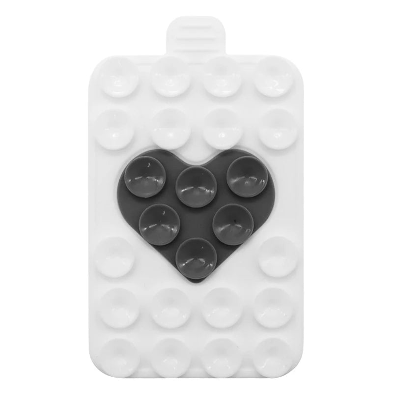 Heart Silicone Suction Cup Phone Holder – Wall & Desk Stand Phone Suction Stand PLUSH style 10