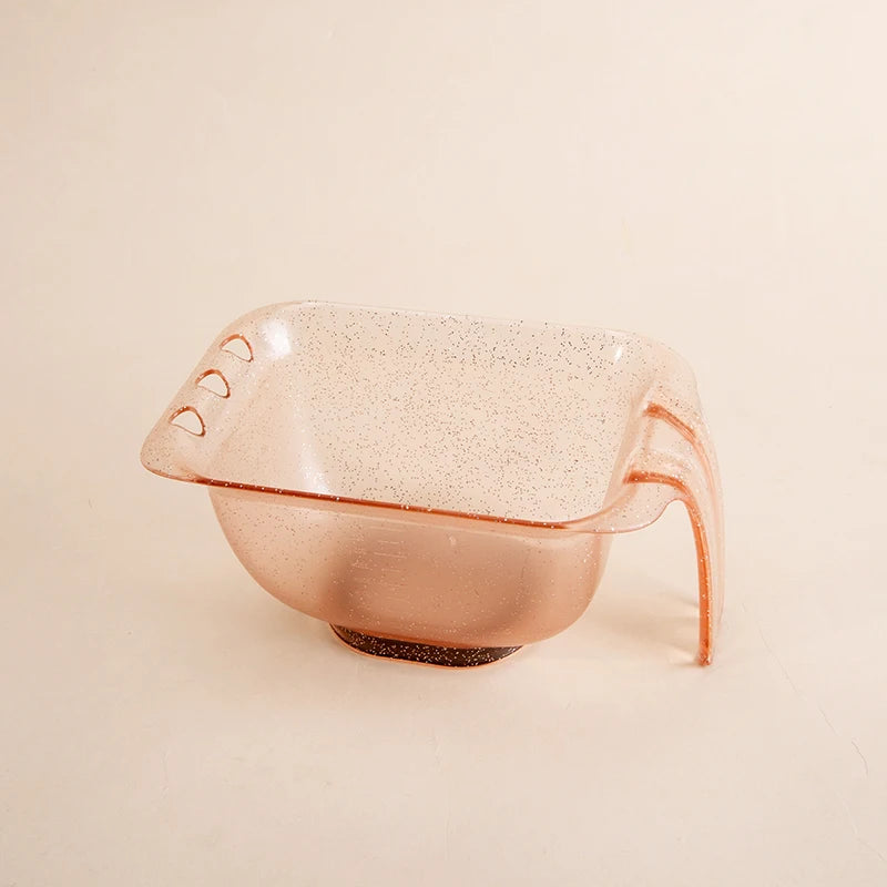 WANMEI Glitter Hair Color Mixing Bowl – Hairstylist Essential Hair Dye Mixing Bowl PLUSH Orang