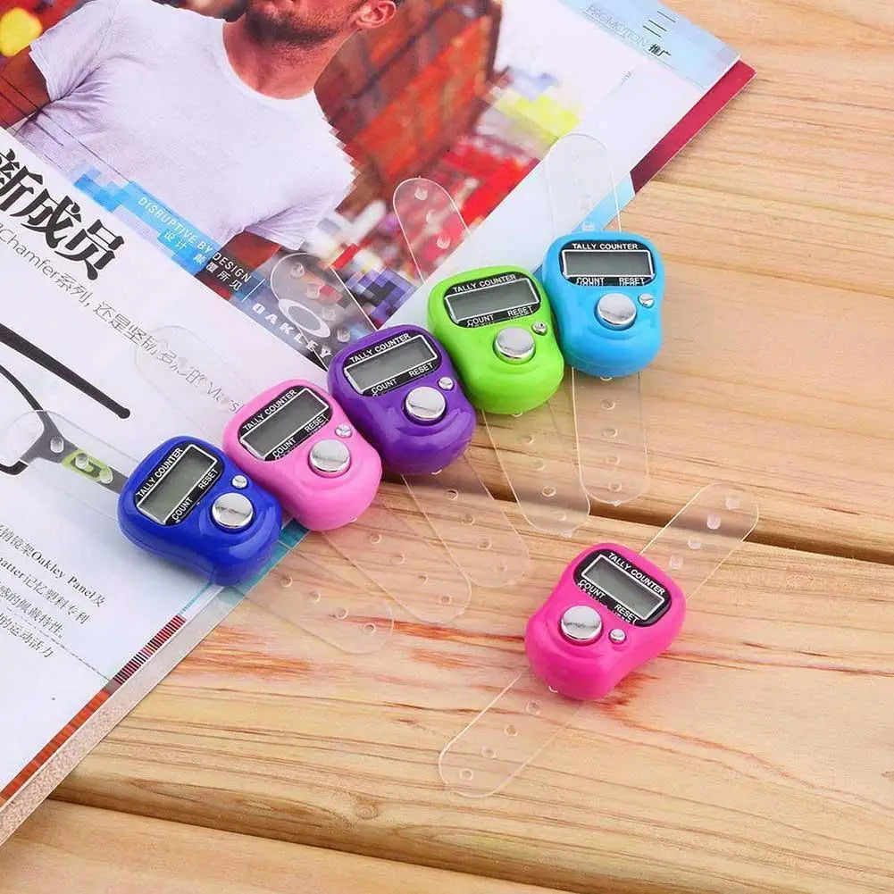 5-Digit LED Finger Ring Tally Counter | Tasbih Clicker Digital Tally Counter PLUSH