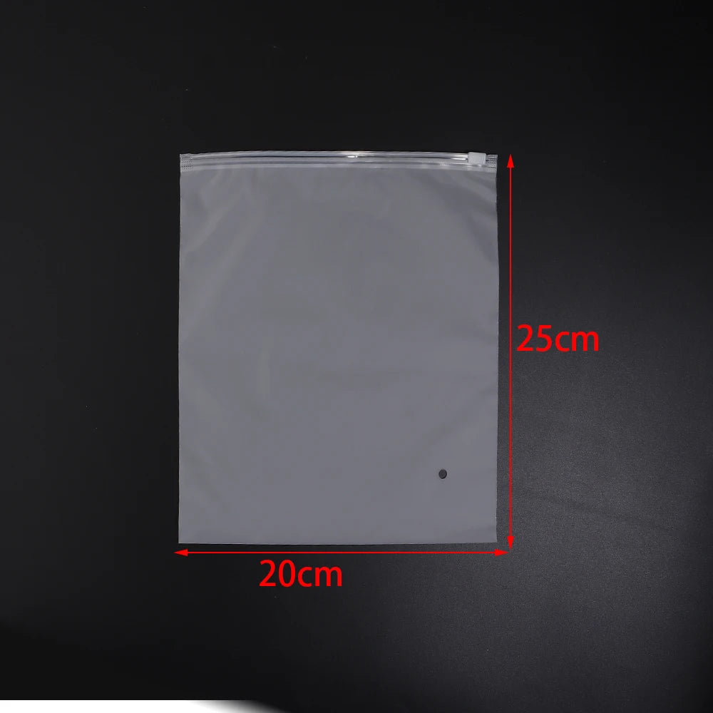 Matte Frosted Ziplock Bags – Jewelry & Craft Storage Pouches Ziplock Storage Bags PLUSH 20X25cm 10pcs