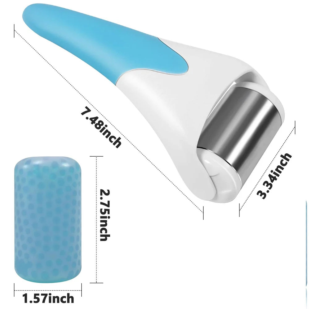 Stainless Steel Ice Roller Facial Massager | Skin Lifting Tool Facial Ice Roller PLUSH