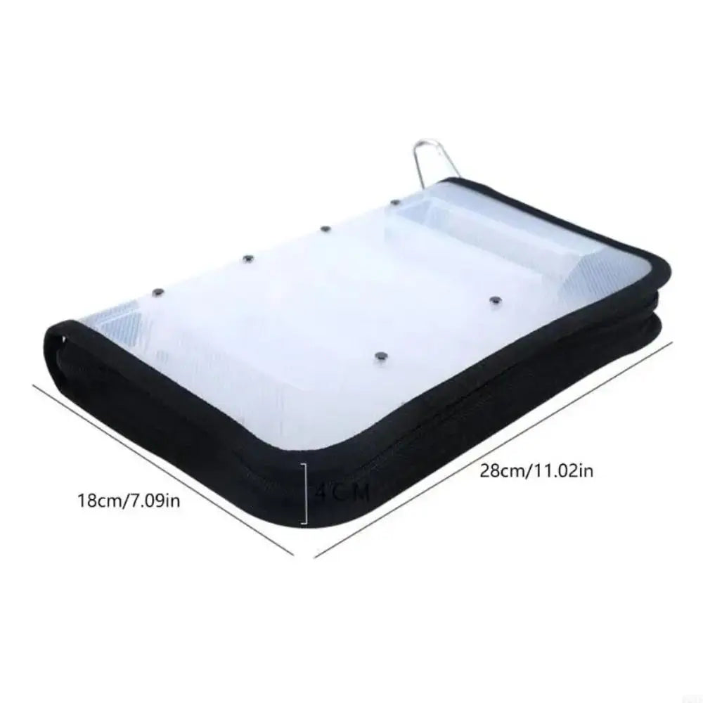 Waterproof 12-Grid Fishing Lure Storage Bag – Squid Jig Case Fishing Tackle Bag PLUSH