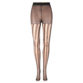 Gothic Punk Vertical Stripe Black Tights Pantyhose – Women Gothic Stripe Tights PLUSH black One Size