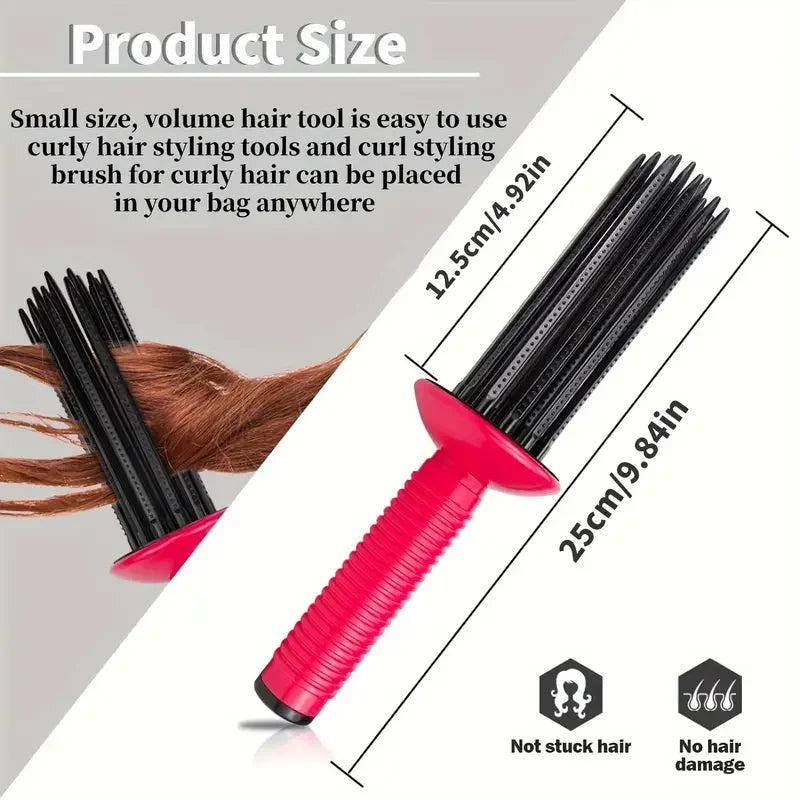 Professional Round Hair Brush – Curling & Volumizing Tool Round Hair Brush PLUSH