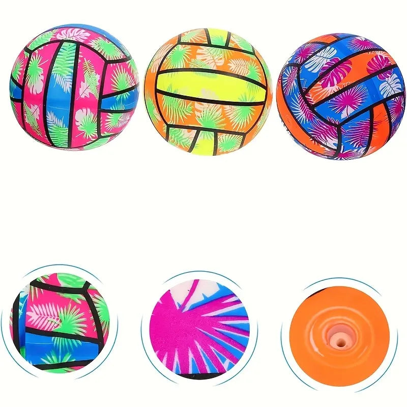 Kids Inflatable PVC Beach Volleyball Ball – Pool & Outdoor Toy Inflatable Beach Toy PLUSH