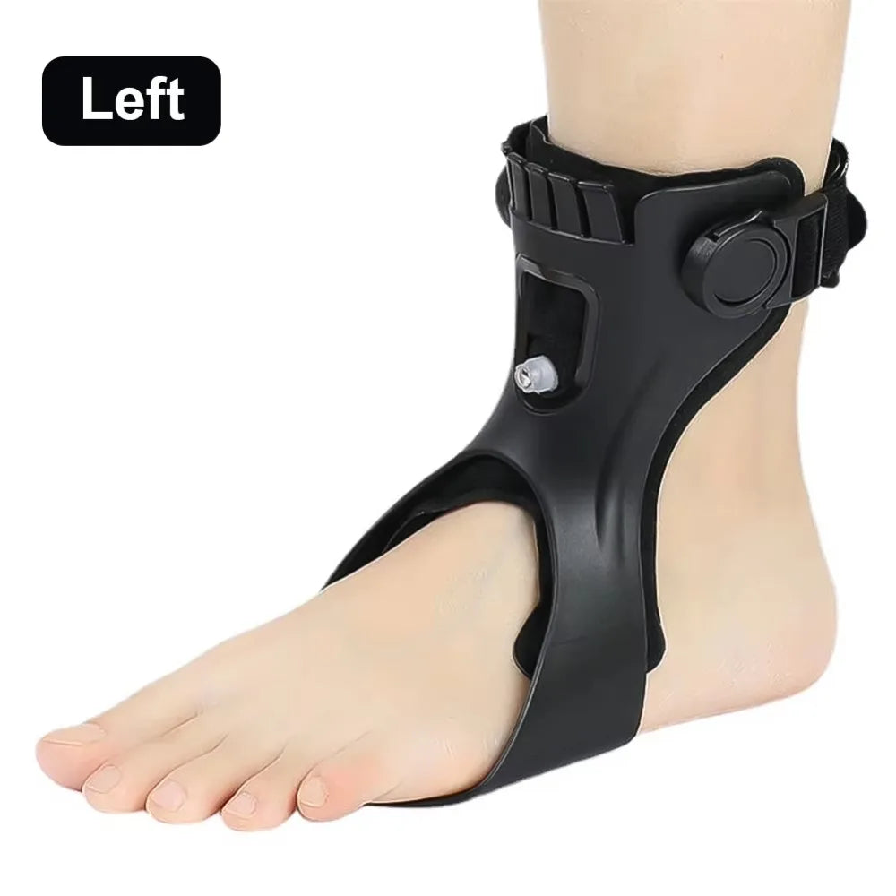 Knob Adjust Ankle Foot Orthotic Brace with Airbag | S–XL Ankle Foot Orthotic Brace PLUSH M-Left Foot