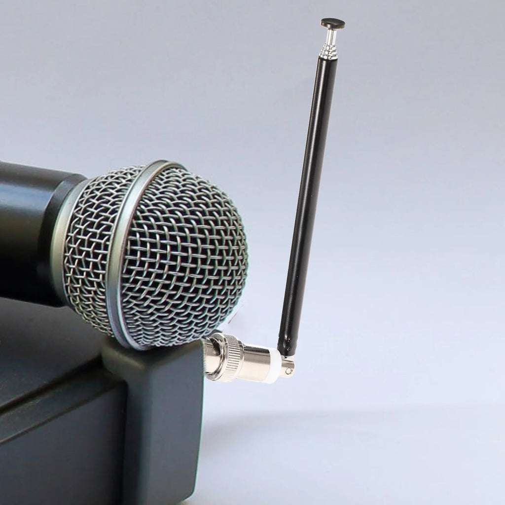 Telescopic Wireless Microphone Antenna – Metal & PVC Pull Rod Microphone Antenna PLUSH
