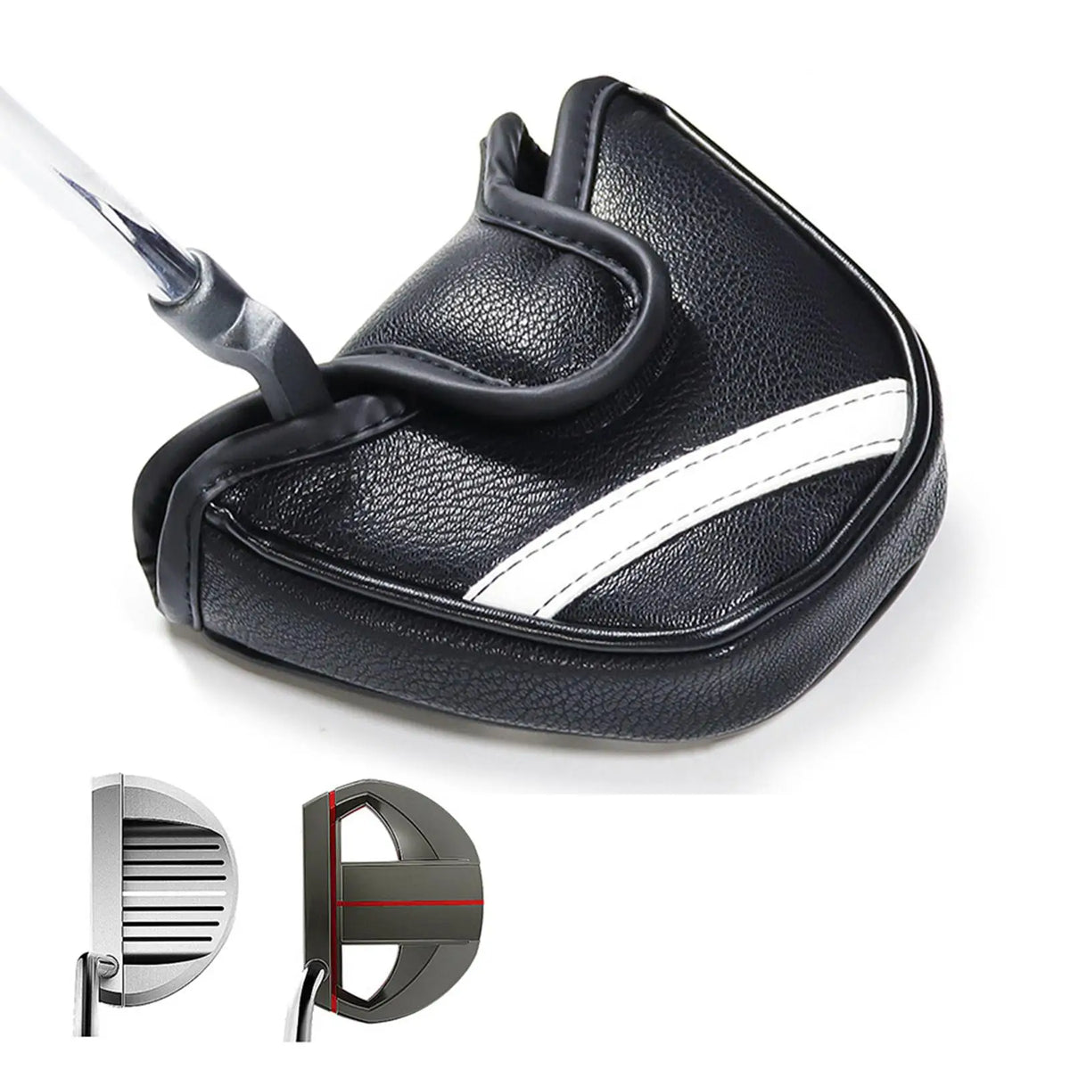 Waterproof PU Leather Golf Head Cover – Soft Lined Iron Putter Golf Head Cover PLUSH