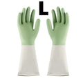 4-Pack PVC Waterproof Cleaning Gloves – Kitchen & Dishwashing Cleaning Gloves PLUSH L