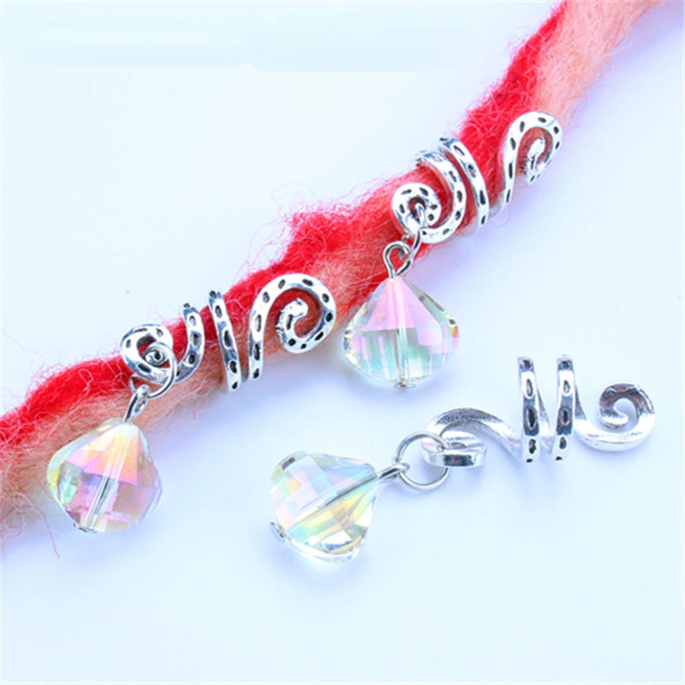 Alloy Shell Dreadlock Beads Hair Cuffs Rings & Clips – 5-10pcs